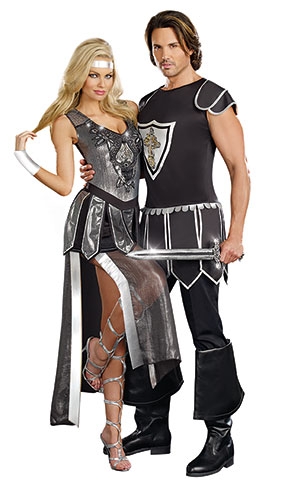 guerrier costume couple